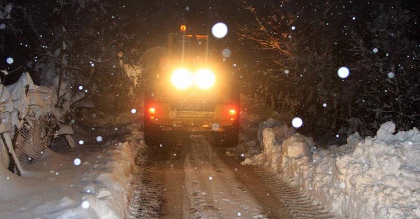 Tokat'ta 33 köy yolu ulaşıma kapalı