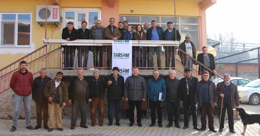 Çiftçilere tarım sigortaları anlatıldı Çiftçilere tarım sigortaları anlatıldı