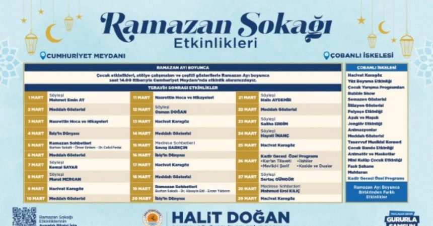 SBB'den Ramazan Sokağı