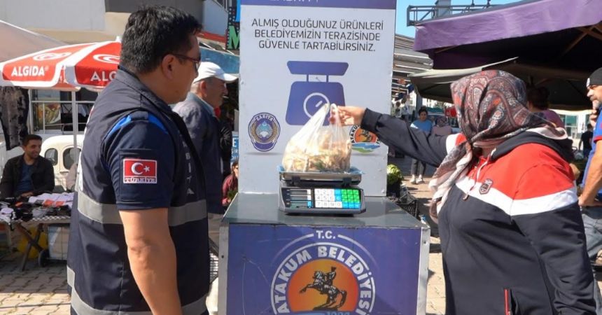 Atakum'da Pazarda Tartı!