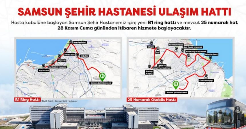 Şehir Hastanesi'ne 2 Yeni Otobüs Hattı