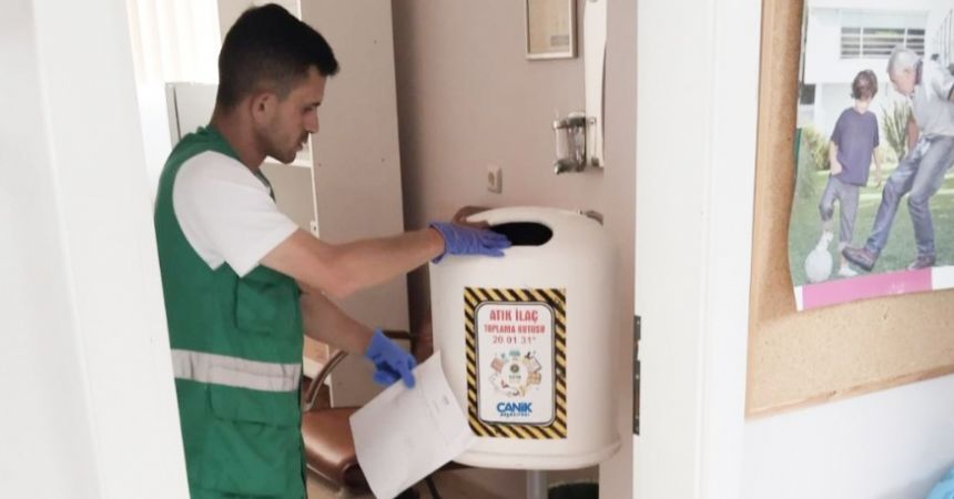 Canik'te Atık İlaçlar İmha Edildi