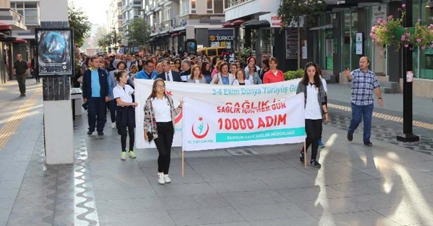 Samsun’da Dünya Yürüyüş Günü etkinliği