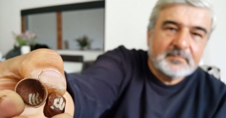 Fındıktan çıkan 'Allah' yazısı şaşırttı Fındıktan çıkan 'Allah' yazısı şaşırttı