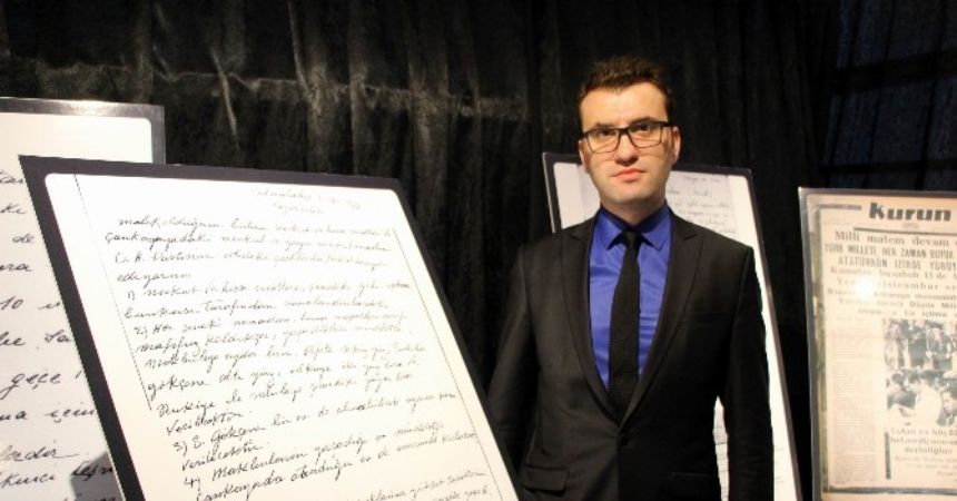 Atatürk’ün vasiyeti bu sergide Atatürk’ün vasiyeti bu sergide