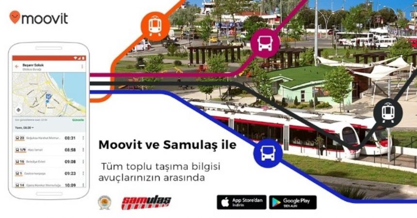 Moovit toplu taşıma uygulaması Samsun’da Moovit toplu taşıma uygulaması Samsun’da