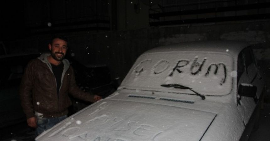 Kar üstünde drift şov Kar üstünde drift şov