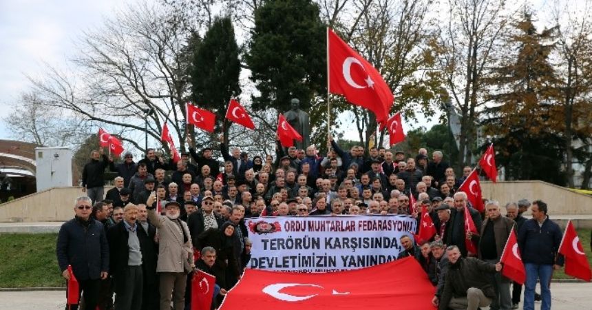 Ordu ve Ünye'de teröre tepki için yürüdüler Ordu ve Ünye'de teröre tepki için yürüdüler