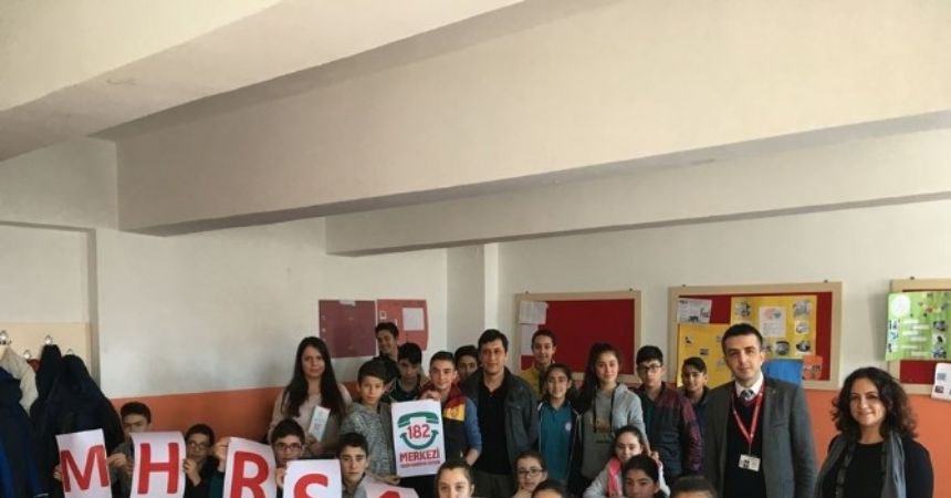 Öğrencilere ‘Alo 182’ eğitimi Öğrencilere ‘Alo 182’ eğitimi