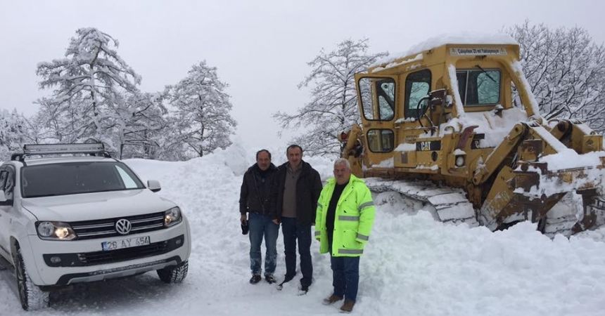 Giresun’da karla mücadele