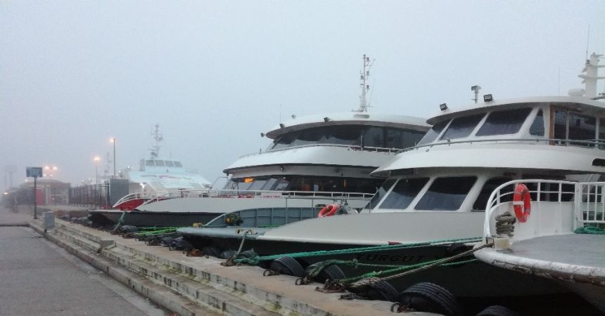 Deniz ulaşımına sis engeli Deniz ulaşımına sis engeli