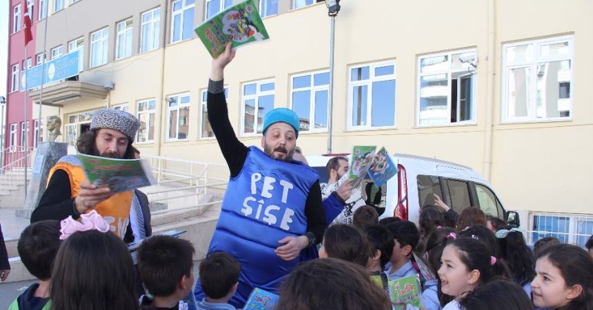 Minikler ‘geri dönüşüm’ öğreniyor