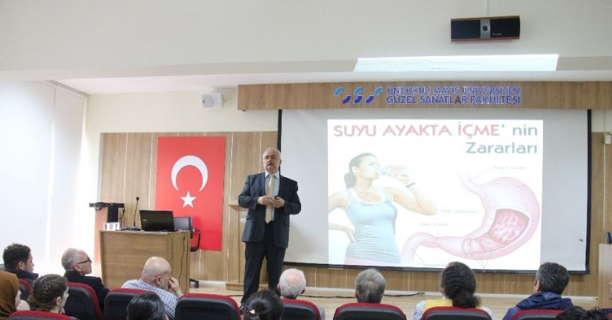 Prof. Demir’den ’Suya Bakış’ konferansı Prof. Demir’den ’Suya Bakış’ konferansı