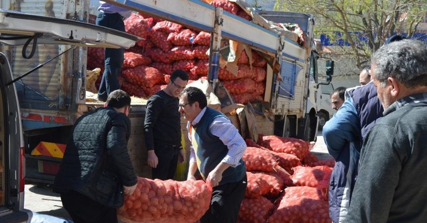 Ordu Büyükşehir'den patates üretimine destek Ordu Büyükşehir'den patates üretimine destek