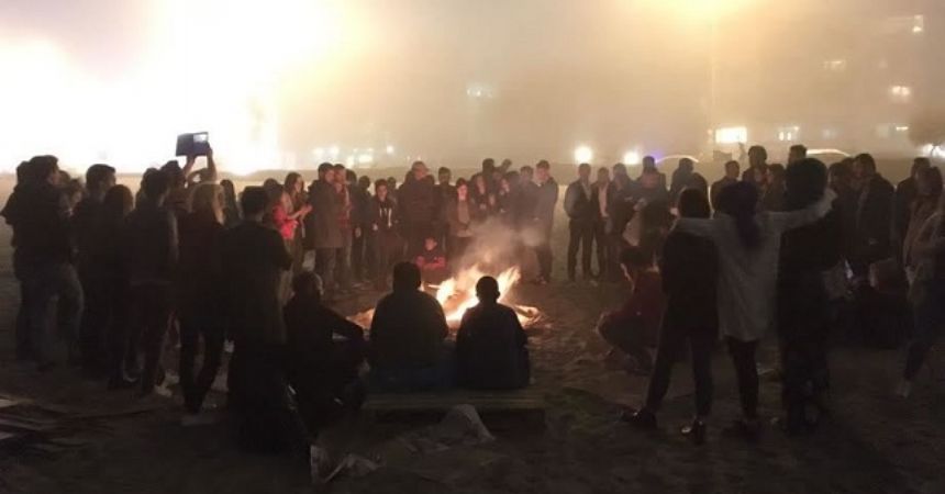 Atakum'da hıdırellez ateşi
