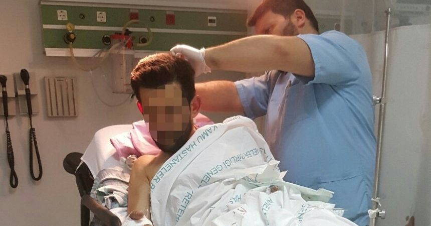 Elektriğe kapıldı hastanelik oldu