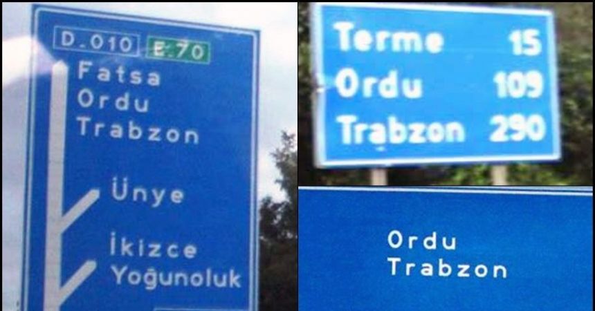 Giresun'da 'tabela' tepkisi Giresun'da 'tabela' tepkisi