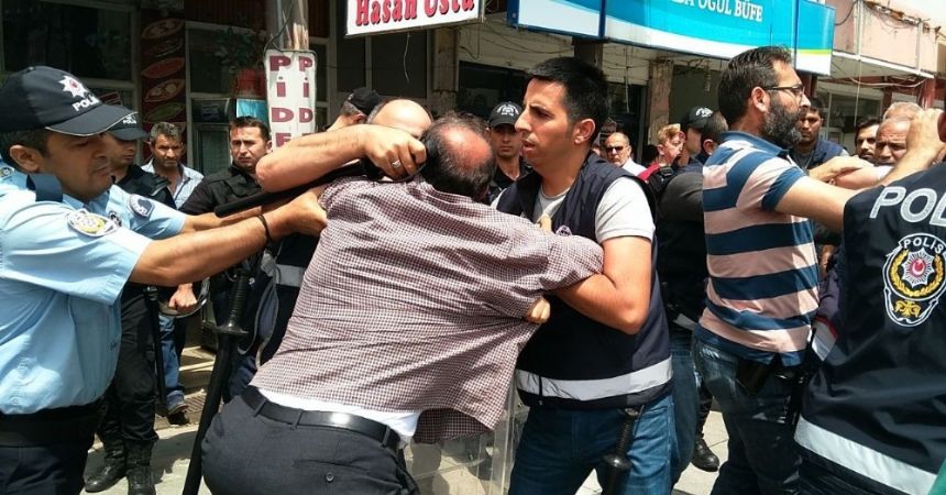 Alaçam'da olaylı yıkım Alaçam'da olaylı yıkım