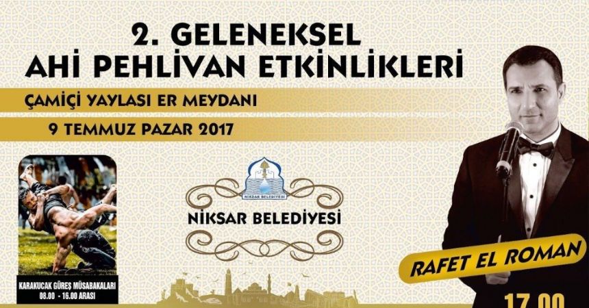 Rafet El Roman Niksar’da konser verecek