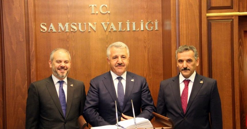 Ulaştırma Bakanı Arslan Samsun'da... Ulaştırma Bakanı Arslan Samsun'da...
