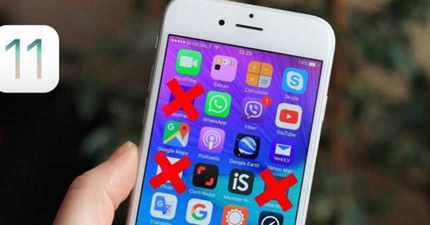 IPhone'de bu uygulamalar artık yok!