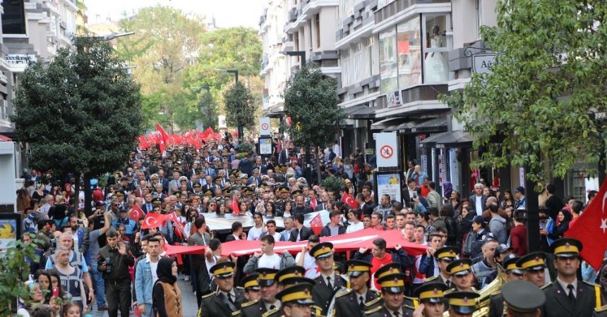 Samsun’da Cumhuriyet yürüyüşü