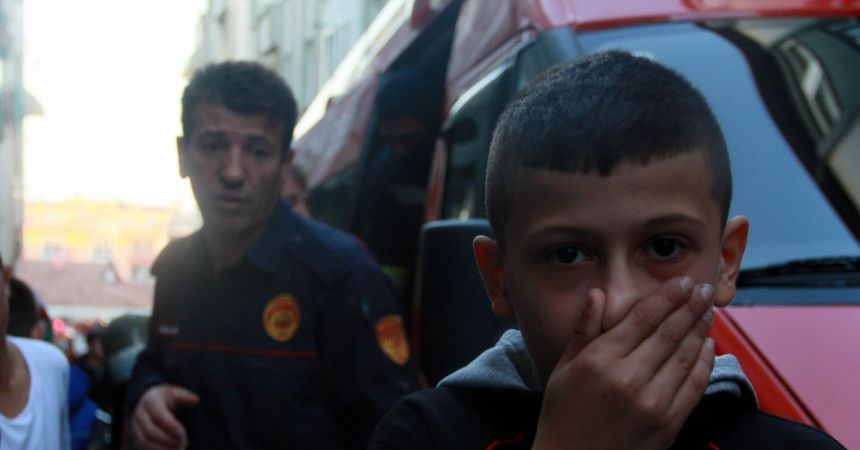 Samsun’da korkutan yangın