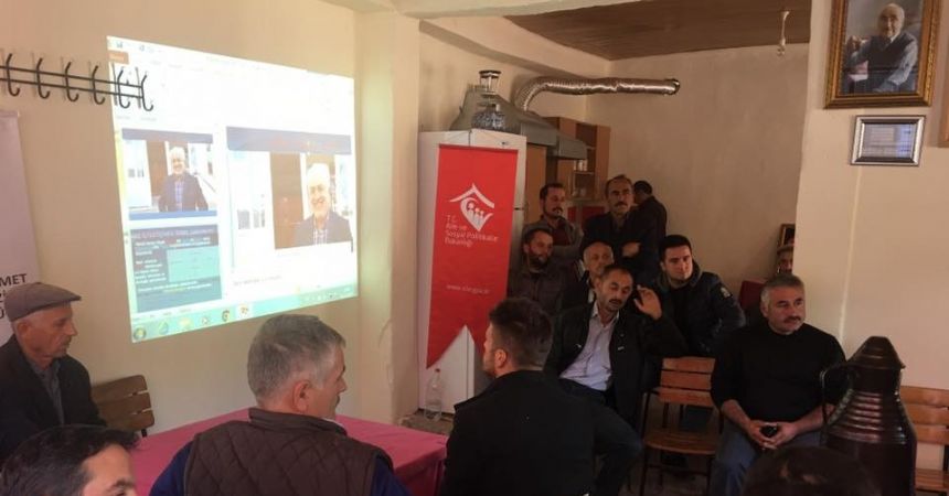 Erbaa’da kahvehanelerde aile eğitimi