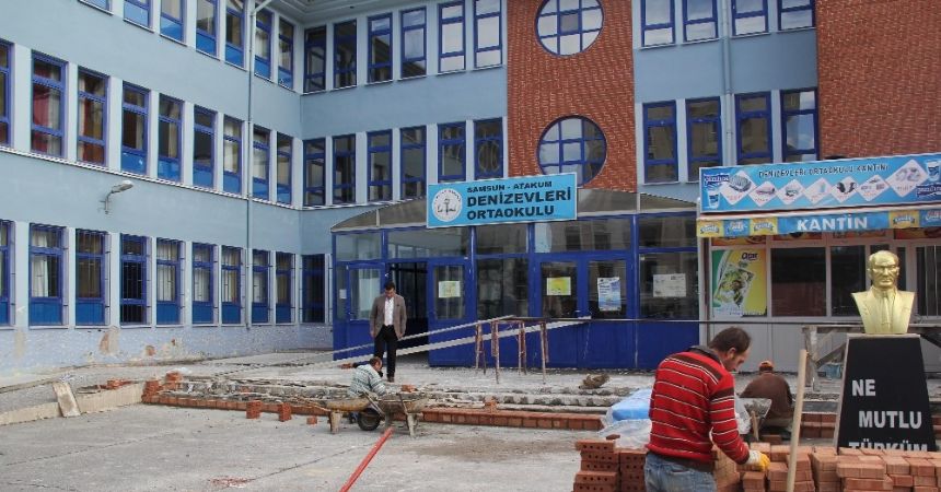 Okul ve camilere 10 milyonluk hizmet Okul ve camilere 10 milyonluk hizmet