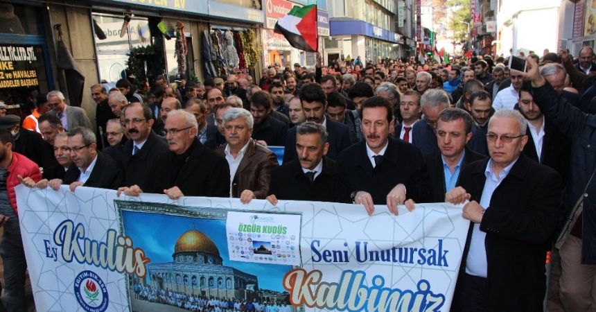 Samsun’da Kudüs eylemi
