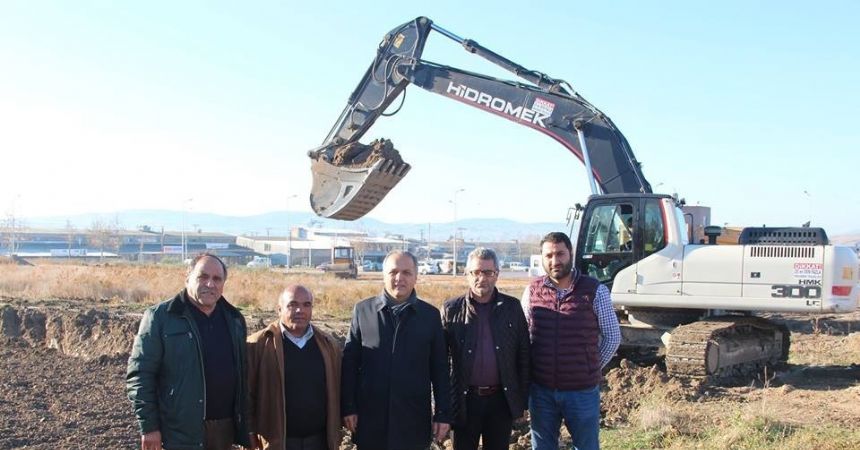 Suluova’da oto galericiler sitesinin inşası başladı