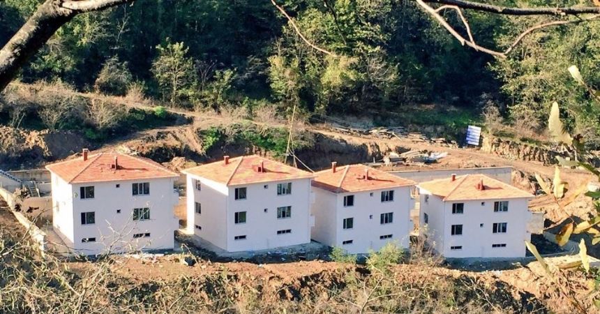 Afet konutları tamamlandı