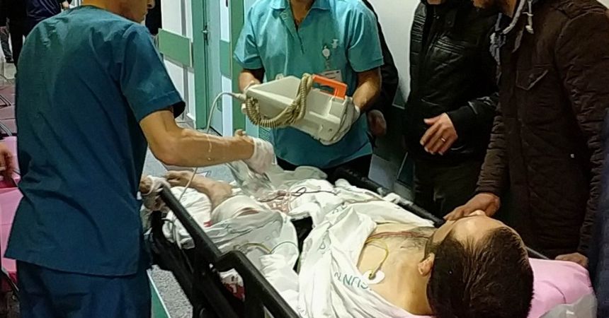 Markette silahlı saldırı