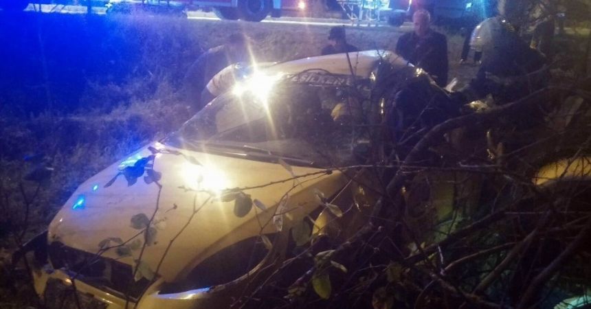 Samsun’da taksi takla attı: 1 ölü, 2 yaralı