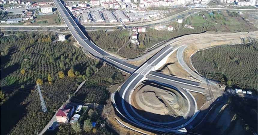 Ordu çevre yolu kendini gösterdi Ordu çevre yolu kendini gösterdi
