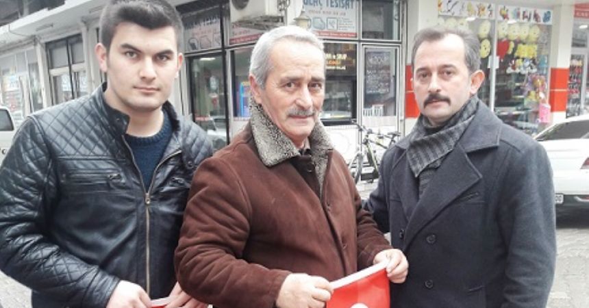 Terme Bayrakla donatılıyor 