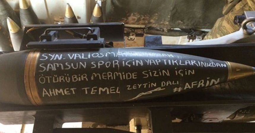 Kaymak'a Afrin'den selam