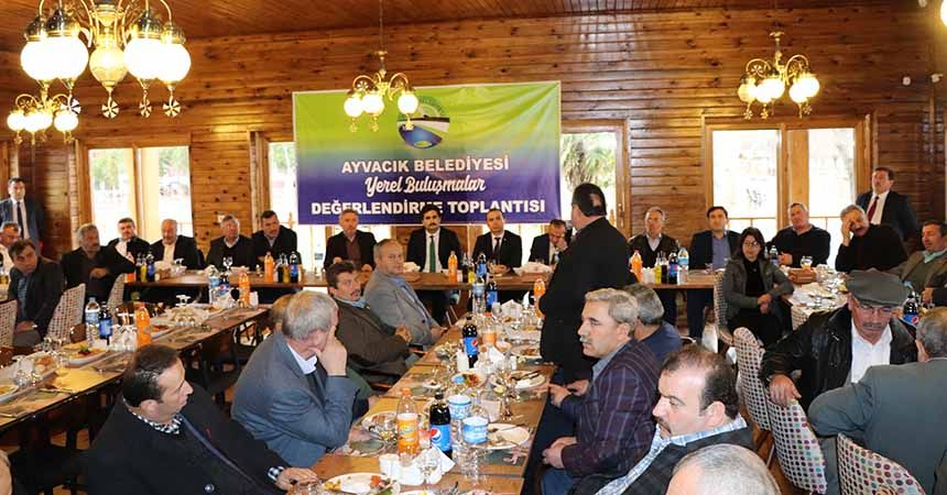 Ayvacık'ta muhtarlarla değerlendirme toplantısı