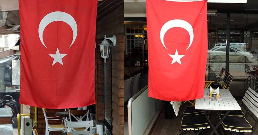 Afrin'e Türk Bayraklı destek
