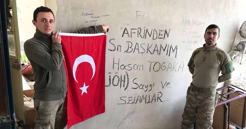 Afrin'den Başkan Togar'a selam