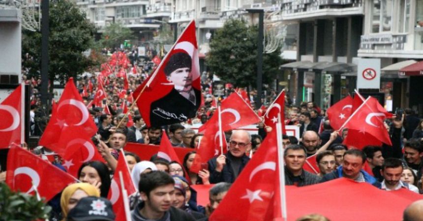 Samsun şehitler için yürüdü
