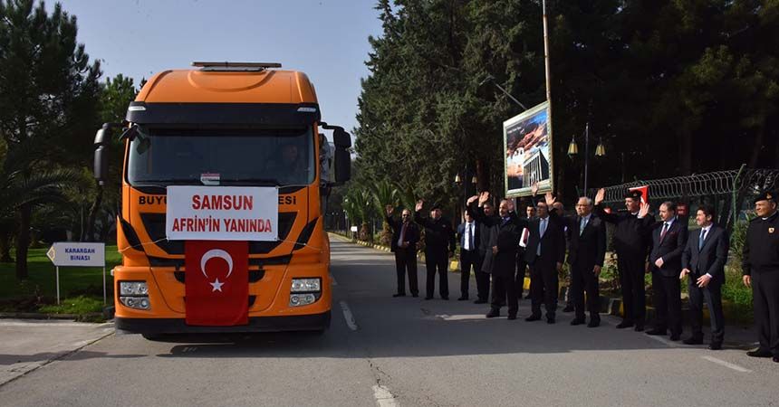 Samsun Afrin’in yanında
