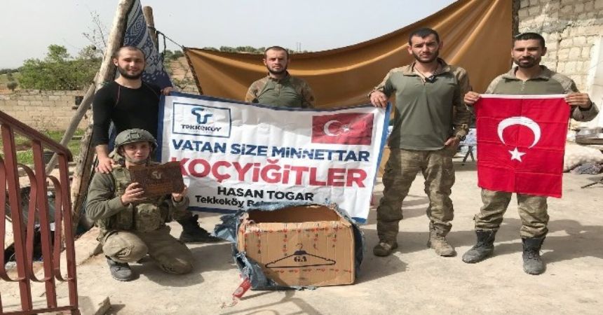 Moral paketleri Afrin'de