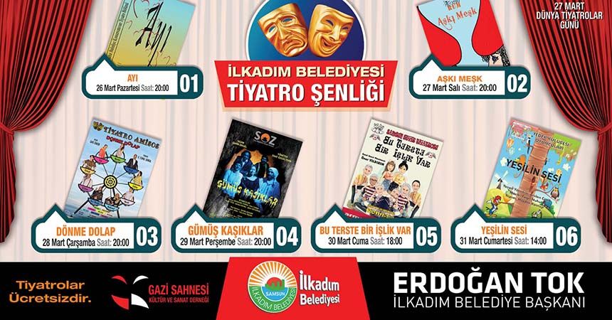 İlkadım’da tiyatro şenliği başlıyor