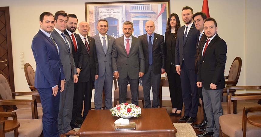 Makina mühendislerinden Vali Kaymak'a ziyaret