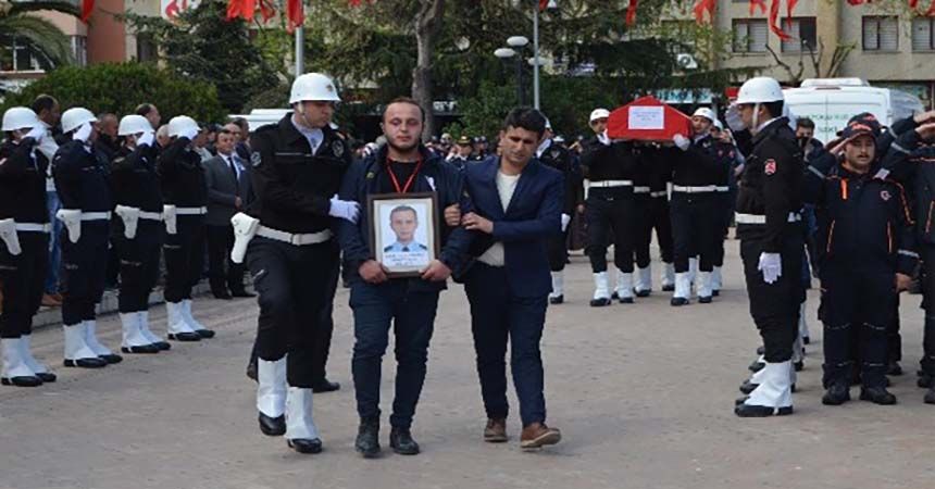 Samsunlu şehit polis için tören