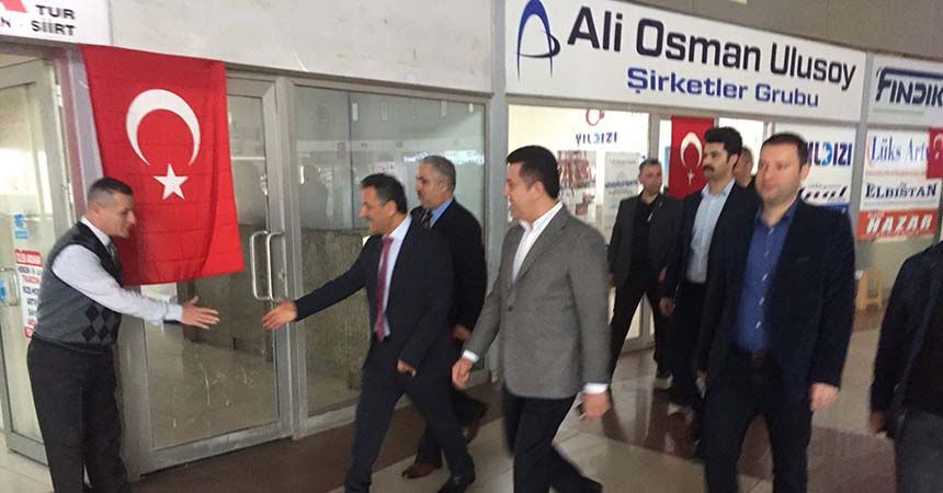 Vali Kaymak'tan otogara ziyaret