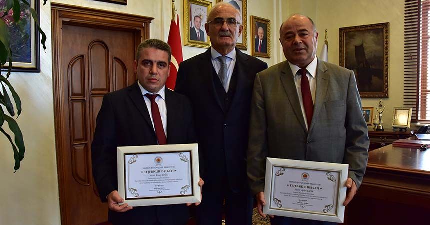 Başkan'dan hayat kurtaran şoförlere teşekkür