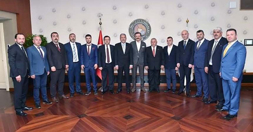 Terme TSO'dan Hisarcıklıoğlu'na ziyaret Terme TSO'dan Hisarcıklıoğlu'na ziyaret