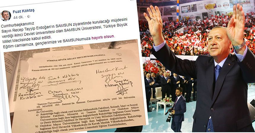 'Samsun Üniversitesi' kabul edildi
